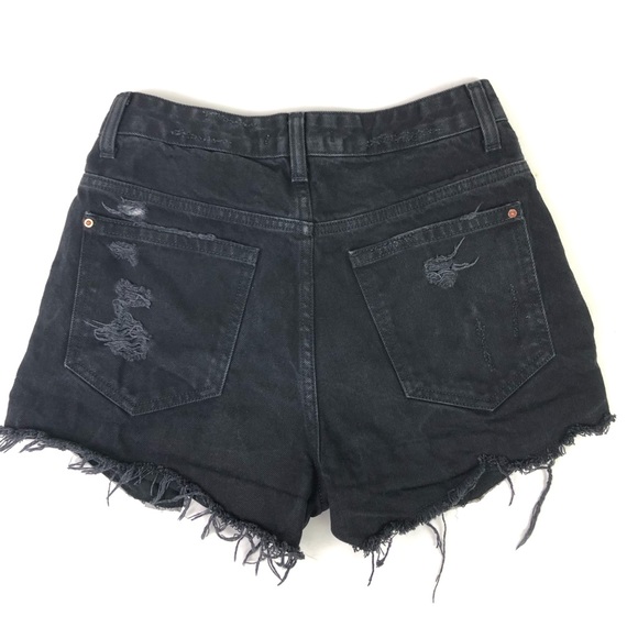 SOLD Zara Ultra High Rise Destroyed Cutoffs - Picture 8 of 8